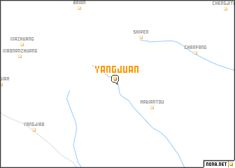 map of Yangjuan