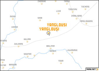 map of Yanglousi