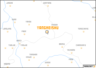 map of Yangmeishu