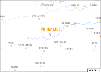 map of Yangmeisi