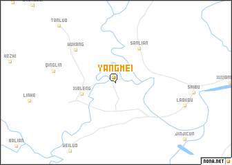 map of Yangmei