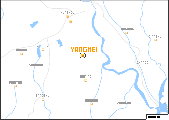 map of Yangmei