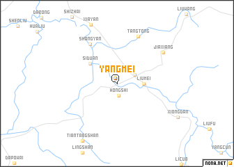 map of Yangmei