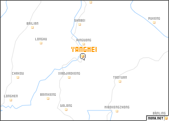 map of Yangmei