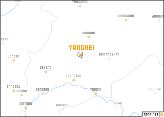 map of Yangmei