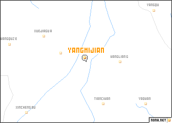 map of Yangmijian