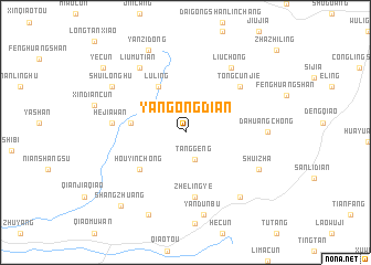 map of Yangongdian
