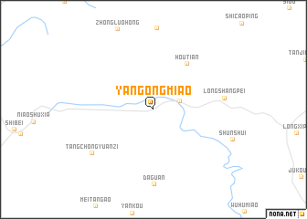 map of Yangongmiao