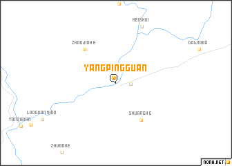 map of Yangpingguan