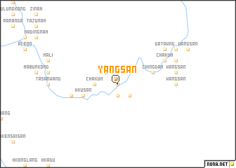 map of Yangsān