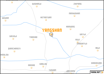 map of Yangshan