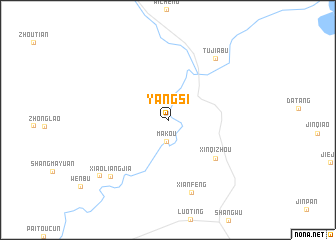 map of Yangsi