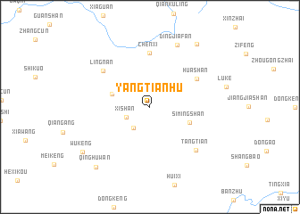 map of Yangtianhu