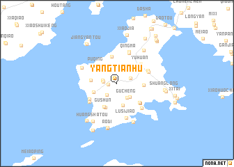map of Yangtianhu