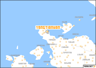 map of Yangtianwan