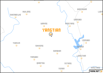 map of Yangtian