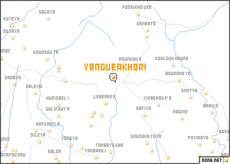 map of Yanguéakhori