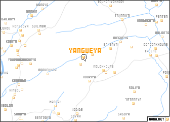 map of Yanguéya