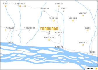 map of Yangunda