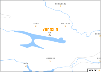 map of Yangxin