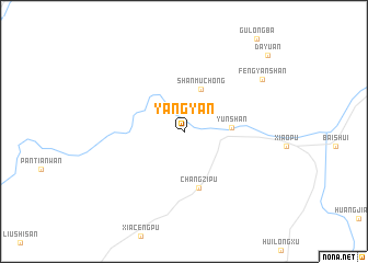 map of Yangyan