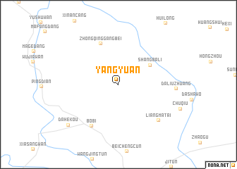 map of Yangyuan