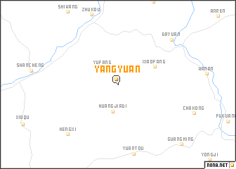 map of Yangyuan