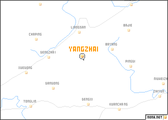 map of Yangzhai