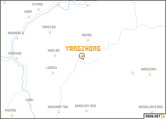 map of Yangzhong