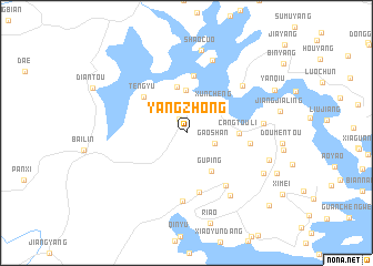 map of Yangzhong