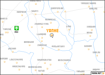 map of Yanhe