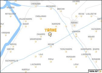 map of Yanhe