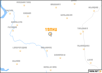 map of Yanhu