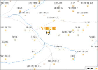 map of Yanıcak