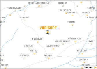 map of Yanıgöde