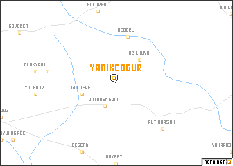 map of Yanıkçöğür