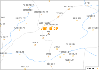 map of Yanıklar