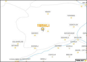 map of Yanıklı