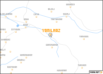 map of Yanılmaz