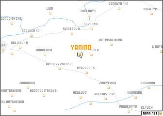 map of Yanino