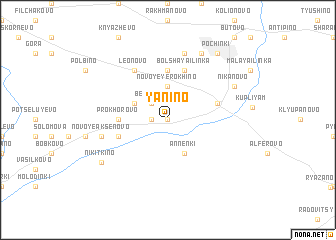 map of Yanino