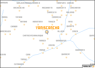 map of Yaniscancha