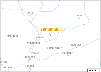 map of Yanjiagou