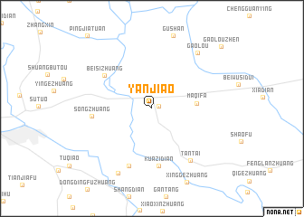 map of Yanjiao
