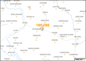 map of Yanjiao