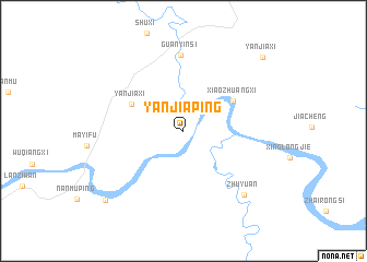 map of Yanjiaping