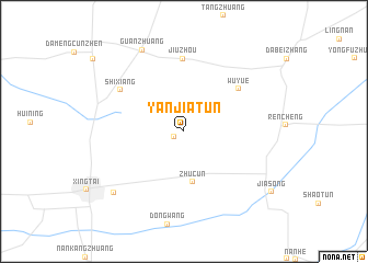 map of Yanjiatun