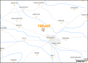 map of Yanjun