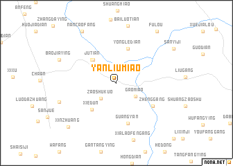 map of Yanliumiao