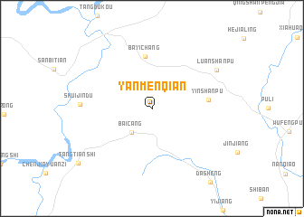 map of Yanmenqian